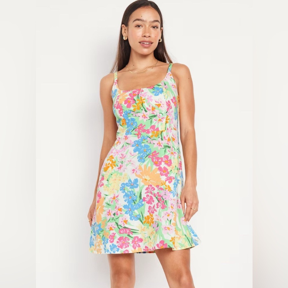 Old Navy Multicolor Floral Cami Dress Size Medium